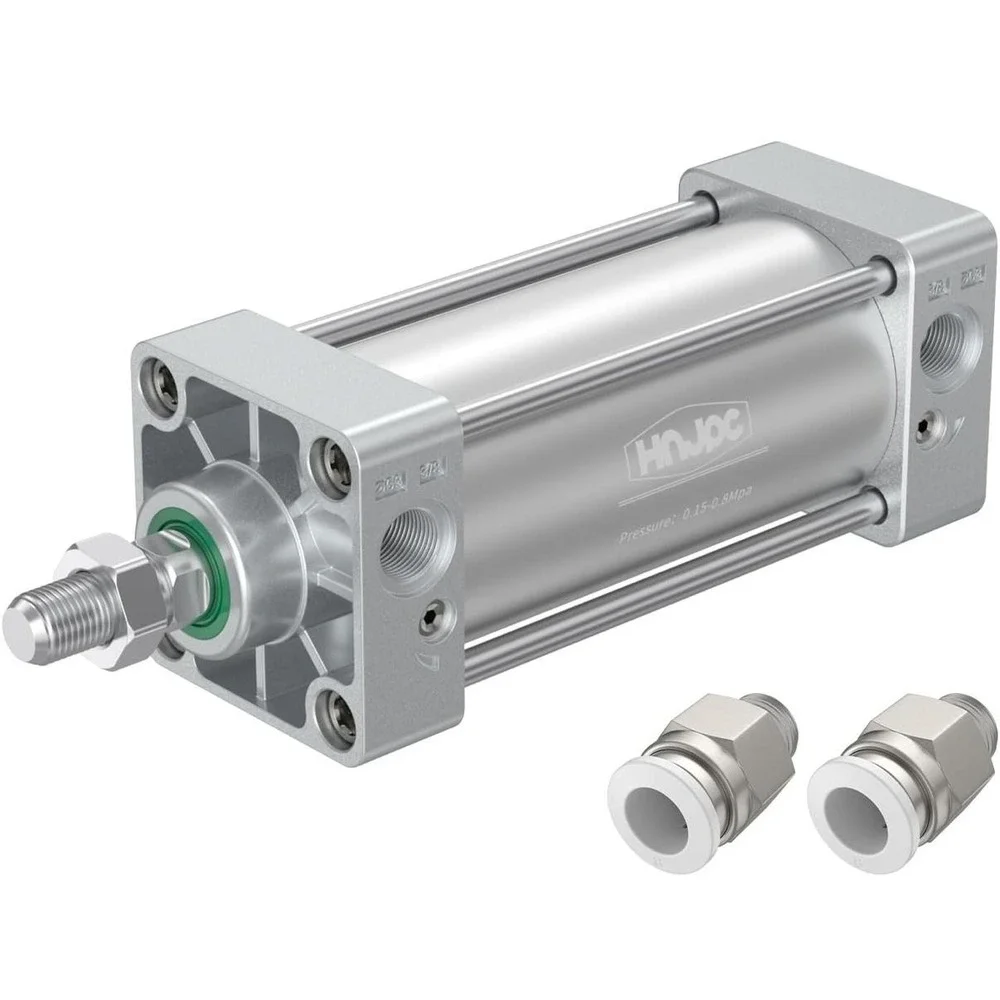 SC100-200 Pneumatic Air Cylinder 100mm Bore 200mm Stroke Double Acting Aluminum